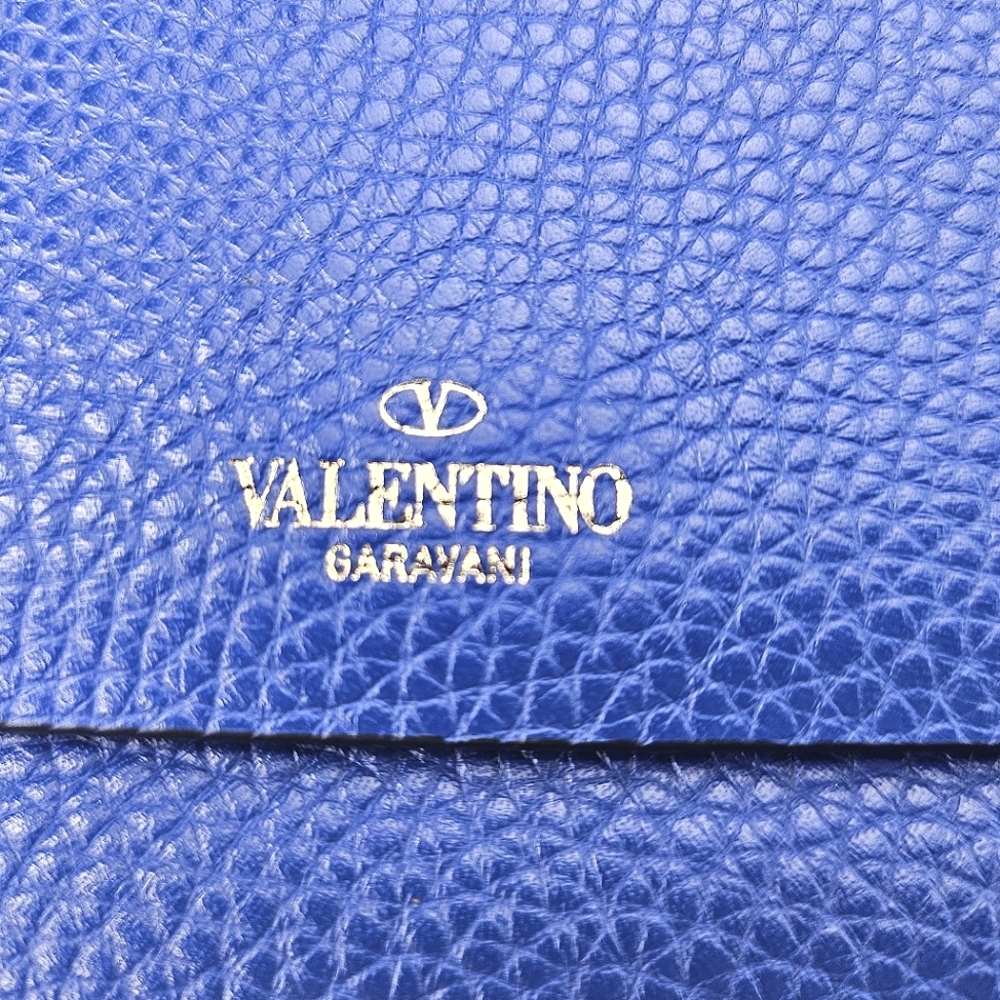 Valentino Garavani Blue Leather Rockstud Crossbody Bag - Picture 11 of 11